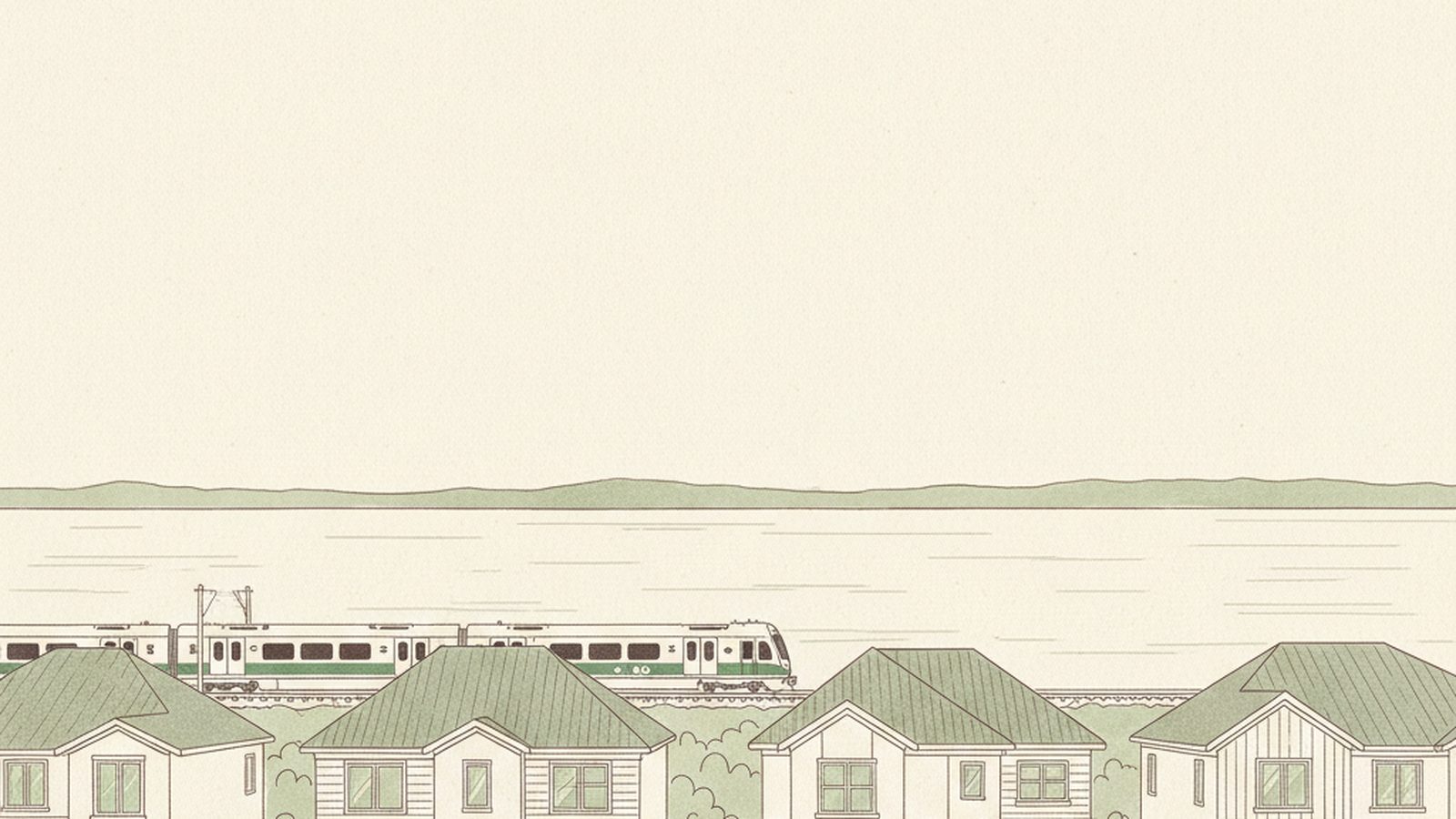 Family homes in a Durham Region neighbourhood east of Toronto