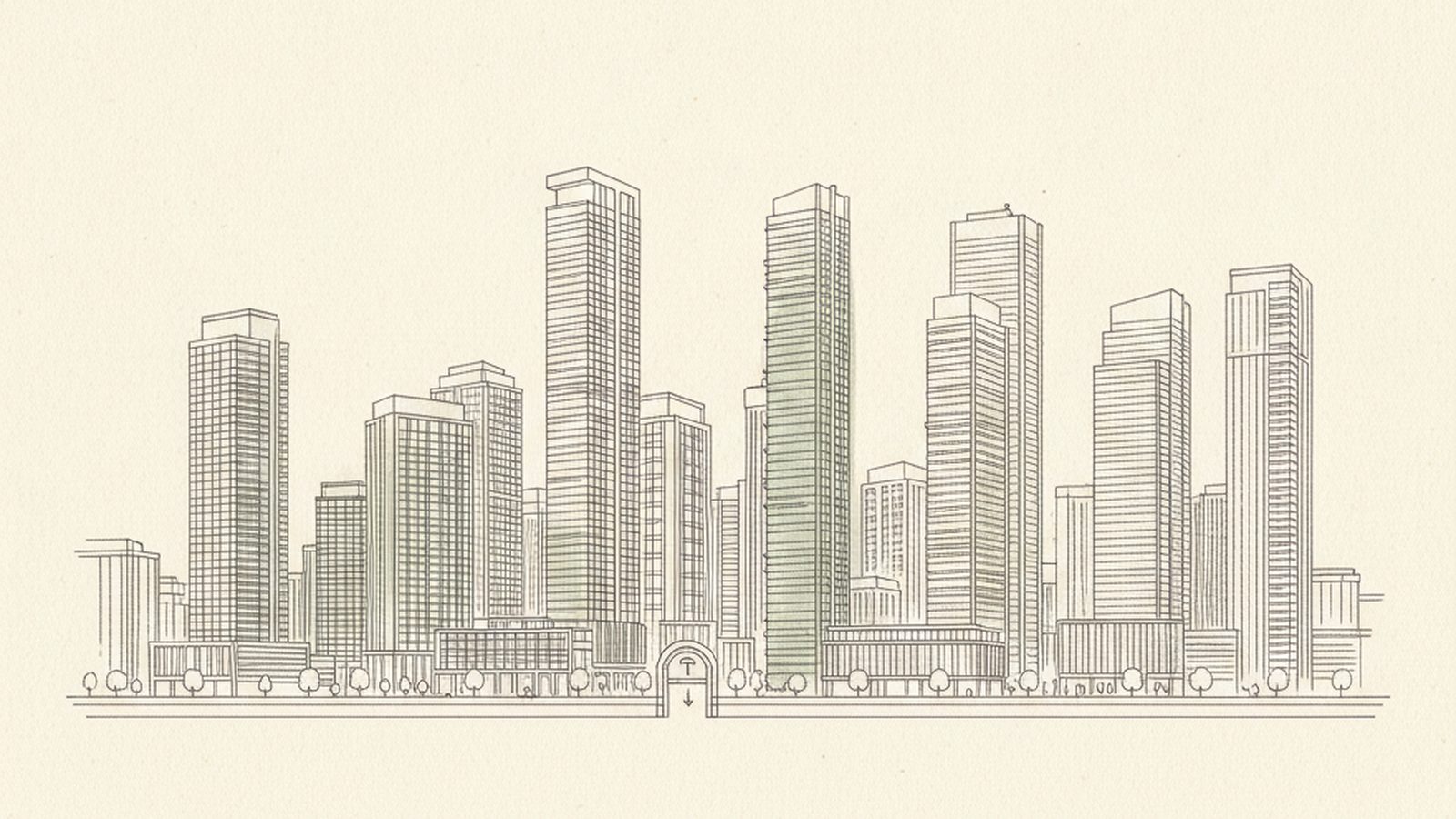 Condo towers along the Yonge Street corridor in North York, Toronto